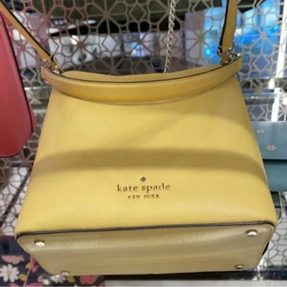 Kate Spade Darcy Small Bucket Bag Daybreak Yellow - Picture 13 of 16